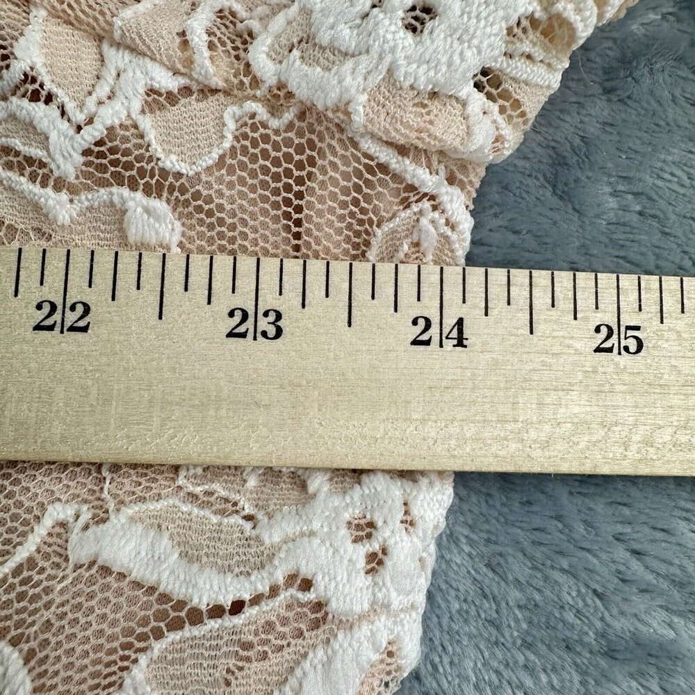 DressBarn Lace Overlay Blouse Women’s 3X Pink Short Sleeve Wedding *Made in USA* - Picture 2 of 11